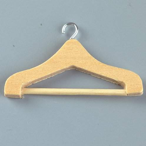 Miniatur Kleiderbügel Holz 5 cm 4 Stk.