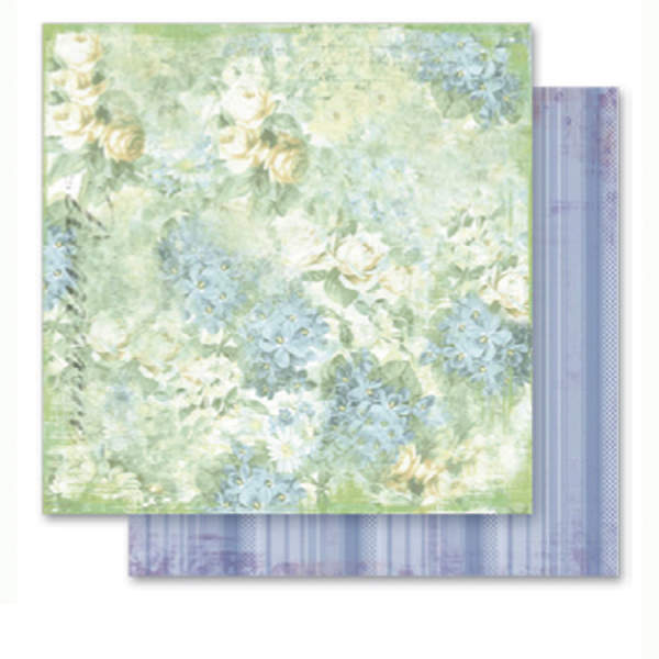 Designpapiere 190g/m², 30,5x30,5cm 5 Blatt, Blumen - Motiv 07
