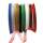 Chiffonbänder Set 8 Rollen, je 6mm breit, 25m lang Chiffonband 6mm breit