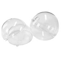 Acrylkugel 12cm mit Loch, Kunststoffkugel 12cm,  2er Pack, zerlegbar