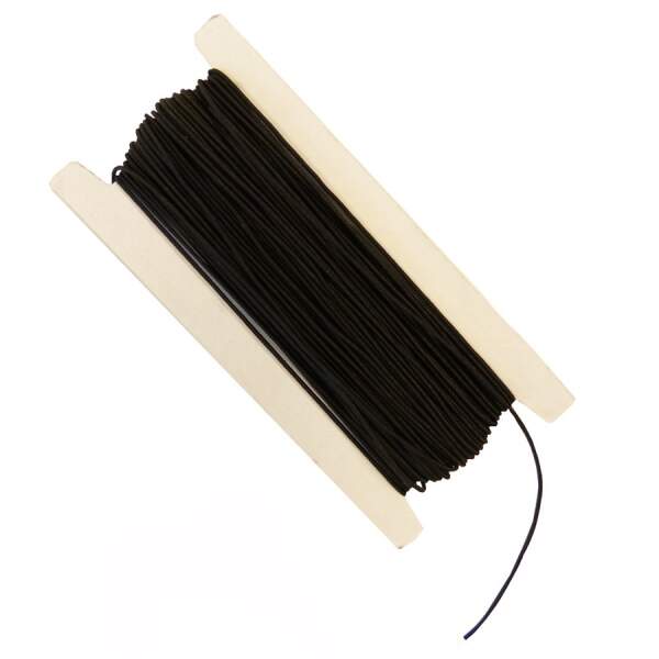 Gummi schwarz, 1mm, 25 m lang
