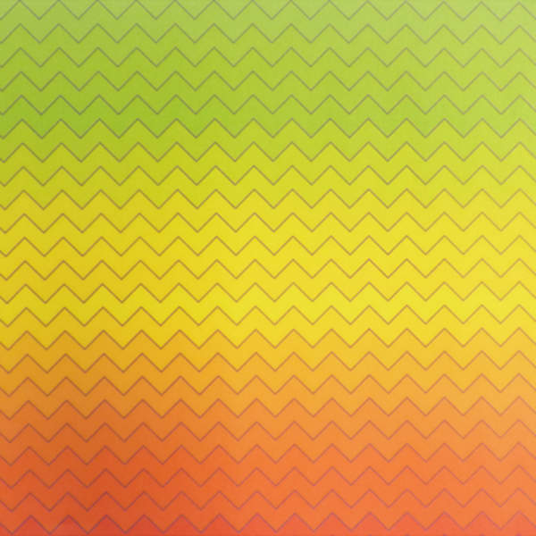 Laternenzuschnitt Zickzack Regenbogen 20x50cm Transparentpapier 115g/m²