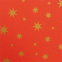 Faltblätter rot mit goldenen Sternen, 15x15cm, 130...