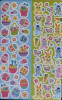Sticker Ostern Ostereier Osterhasen 16 Blatt je 14x21cm, 944 Sticker