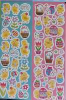 Sticker Ostern Ostereier Osterhasen 16 Blatt je 14x21cm, 944 Sticker