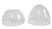 Kunststoffeier transparent stehend 9cm, 5 Stück