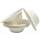 Zuckerrohrschalen weiß, Osterkörbchen, 12er Pack, Ø 15,1cm