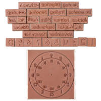 Holzstempel Kalender 30 Teile