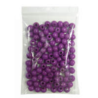 Holzperlen 8 mm lila, 90 Stück