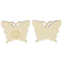 Teelichthalter Schmetterling, 14 x 11 cm, Sperrholz...