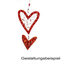 Flechtmotiv schiefes Herz Holzherz 1 Set, 10 cm 4 mm dick günstige Staffelpreise