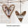 Flechtmotiv schiefes Herz Holzherz 1 Set, 10 cm 4 mm dick günstige Staffelpreise