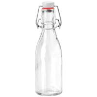 Glasflasche rund mit Bügel 200 ml, 19 cm, 1 Stück