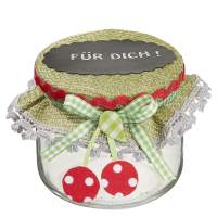 Dekoglas rund, 7 x 5,8 cm, 100 ml
