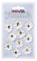 Florella Blüten aus Maulbeerpapier weiß, 2,5...