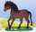 Flechtmotiv Pferd mit Standboden Set mit 3 Stück 14,5 x 15 cm, 4 mm dick, Pony