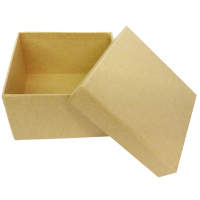 Pappbox quadratisch braun, 10,5 x 10,5 cm, 6 cm hoch