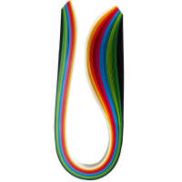 Quilling Streifen 1cm x 48cm, 10 verschiedene Farben, 100 Stück