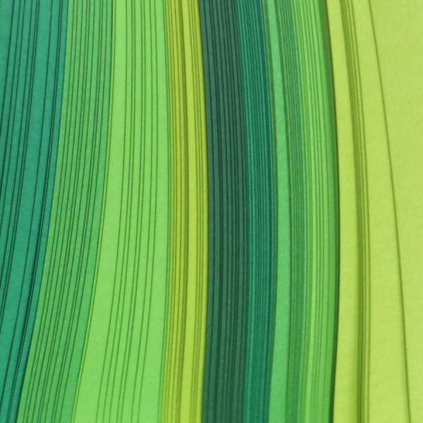 Quilling Streifen Grüntöne, 3mm x 48cm, 100 Stück, 130 g/m²