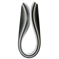 Quilling Streifen Grautöne, 3mm x 48cm, 100...