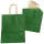 Papiertragetasche dunkelgrün 6er Pack  mit Kordelgriff 18x8x22 cm Papiertüten