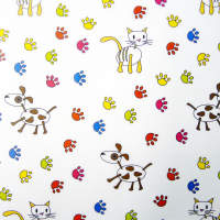 Transparentpapier Tatzen, 5 Blatt, 23x33 cm