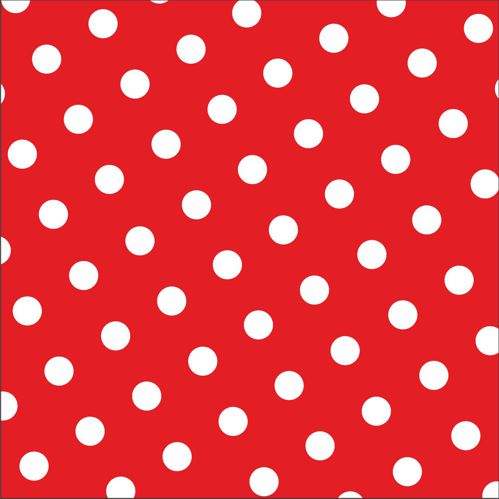 Papierservietten Punkte rot, 33x33 cm, 30 Stück