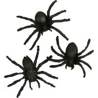 Spinne aus Kunststoff Set mit 3 Stück, ca. 4 cm