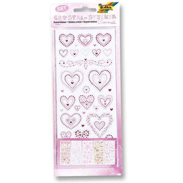 Crystal Sticker Sommer 5 Blatt 10 x 23 cm