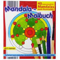 Mandala Malbuch mit 40 Motiven, 14,5 x 16 cm