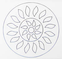 Mandala Malbuch mit 40 Motiven, 14,5 x 16 cm