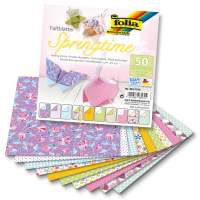 Faltblätter Springtime 50 Blatt, 15x15 cm, 80 g/m²