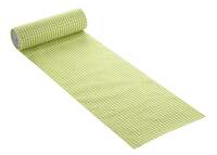 Karo Tischband hellgrün, 20 cm breit, 10 m Rolle