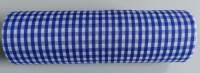 Karo Tischband blau, 20 cm breit, 10 m Rolle