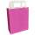 Papiertragetasche pink 6er Pack mit Flachhenkel 18x22 cm