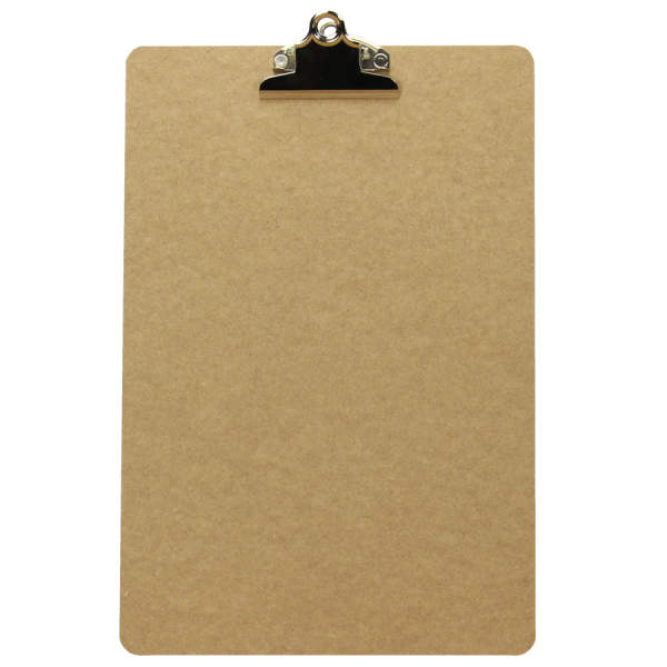 Klemmbrett A4 21x34 cm, Dicke 3 mm aus MDF