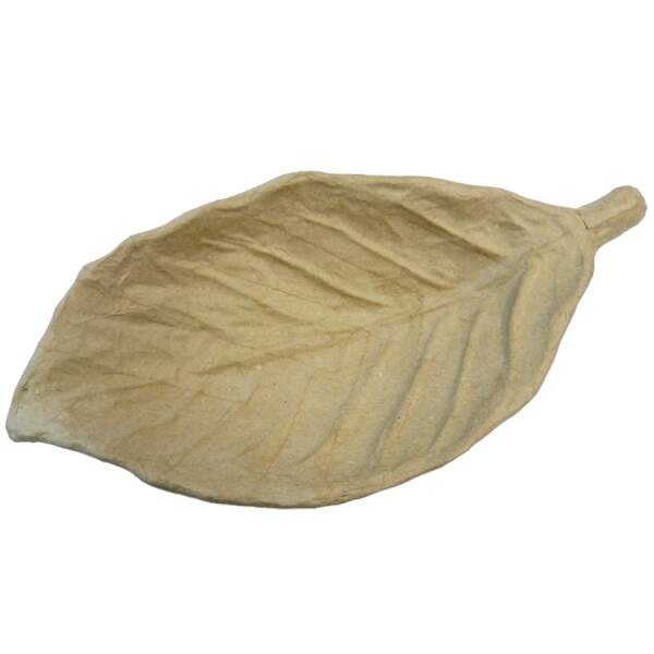 Schale Buchenblatt aus Pappe, ca. 15,5 x 32 x 6 cm