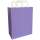 Papiertragetasche lila violett 6er Pack mit Flachhenkel 18x22 cm