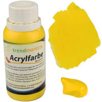 Acrylfarbe gelb 150 ml Flasche Malfarbe Bastelfarbe