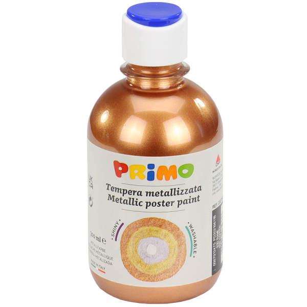 Temperafarbe Metallic kupfer 300ml Flasche Plakatfarbe Glanzfarbe
