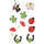 Holz-Sticker Glücksbringer, ca. 3,5 cm, 10 Stück