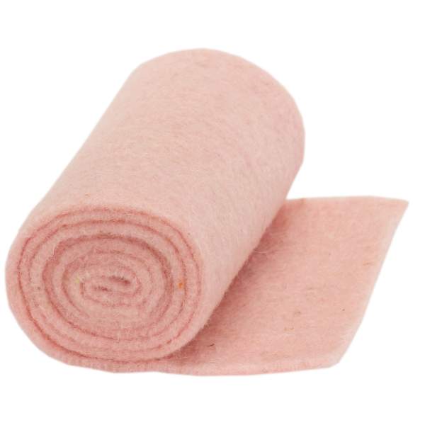 Filzband, Topfband, rosa 5 mm dick, 15 cm breit, 1 m lang, aus Schafschurwolle