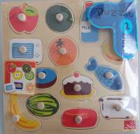 Knopfpuzzle In der Küche 14 Teile
