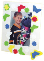 Moosgummi Blumen & Schmetterlinge, 200 Teile