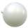 Kunststoffkugel weiß Gartenkugel weiß Ø 150 mm mit Stutzen, 1 Stück