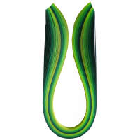 Quilling Streifen Grüntöne, 1cm x 48cm, 100 Stück, 130 g/m²