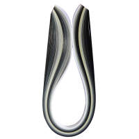 Quilling Streifen Grautöne, 1cm x 48cm, 100 Stück, 130 g/m²