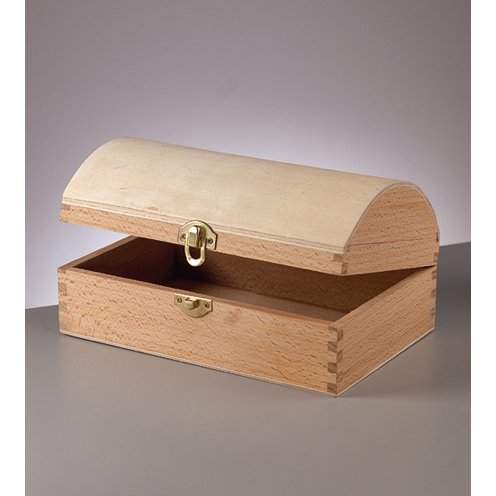 Holztruhe Kiefer, mit Verschluss 25 x 13 x 9,5 cm roh