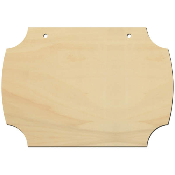 Türschild, 1 Stück, 19,5x14,5 groß, Ecken nach innen